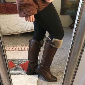 Fur lined Frye boots